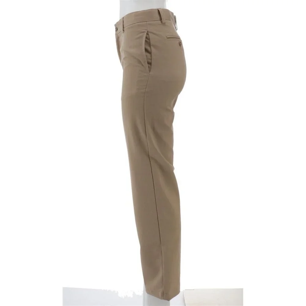 NWT LANDS' END BOY'S TAILORED STAIN RESISTANT CHINO PANTS KHAKI 16 UNHEMMED